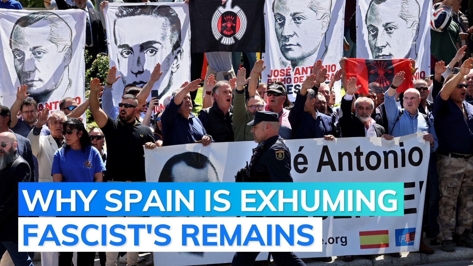 Spain exhumes remains of fascist party founder Jose Antonio Primo de Rivera
