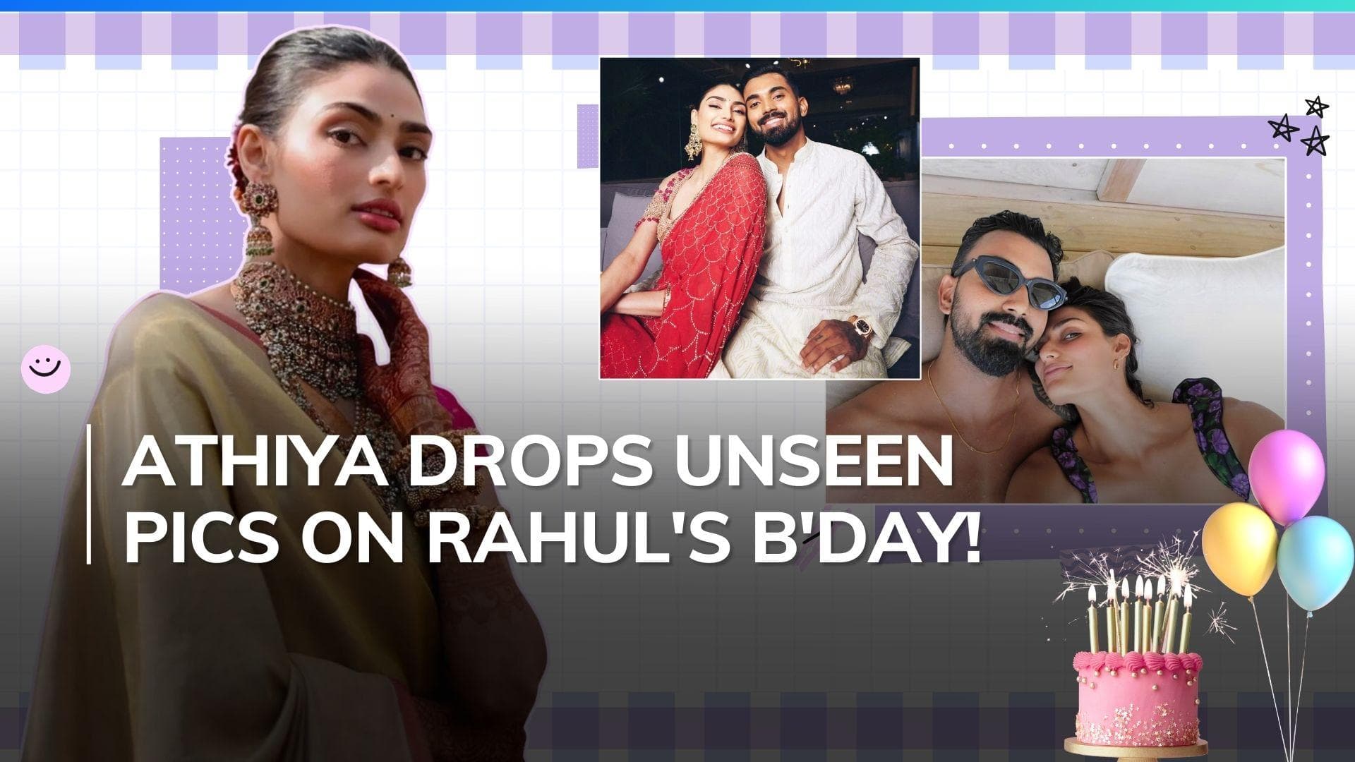 Athiya Shetty shares love-filled pics to wish husband KL Rahul on his birthday: 'My Whole Heart' 