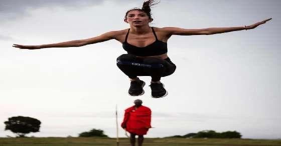 Fitness group slammed for using Kenyan tribals as 'workout props'!