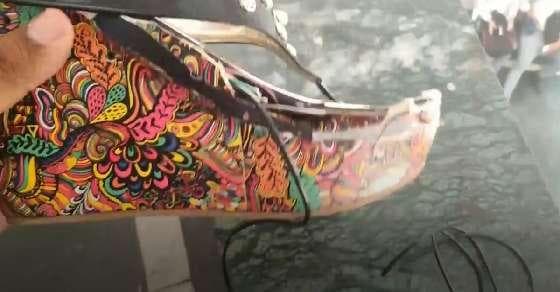 A sandal that will protect women from attackers?