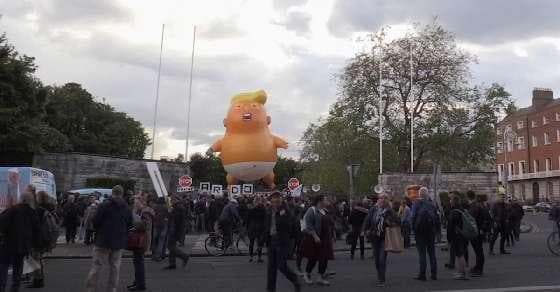 Baby Trump's day out in Dublin 