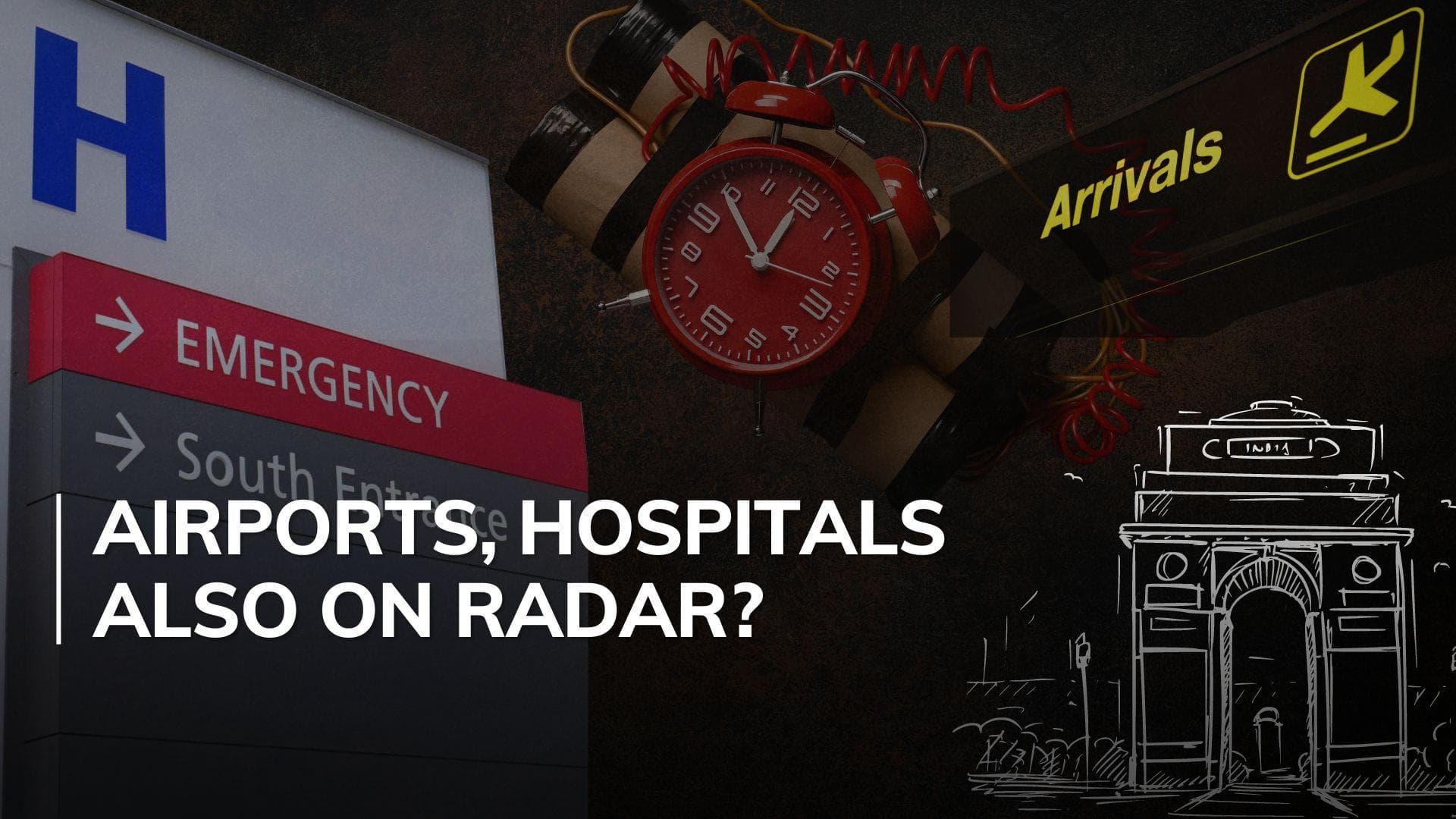 Day before Delhi schools bomb scare, similar threats to airports, hospitals