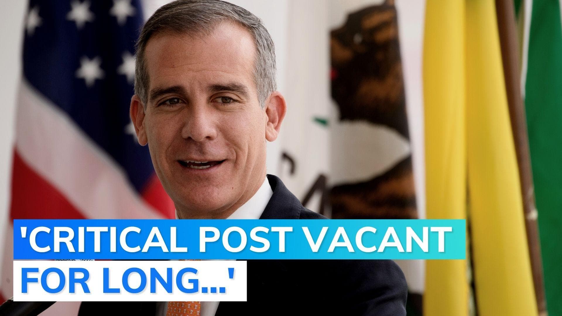 Eric Garcetti's first reaction after being cleared as USA's new India envoy