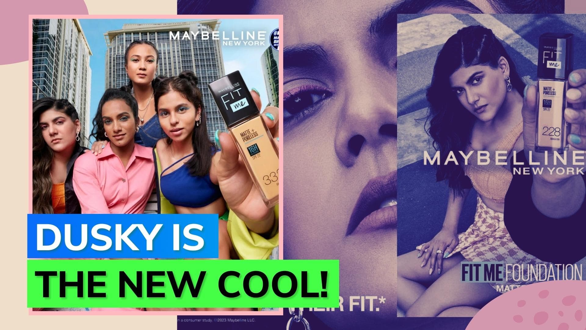 Suhana Khan is the new face of Maybelline along side PV Sindhu, Ananya Birla and Eksha Kerung