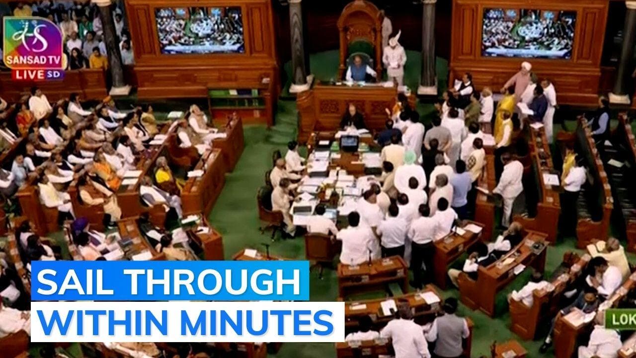 LS passes Demands for Grants, Appropriation Bill without discussion