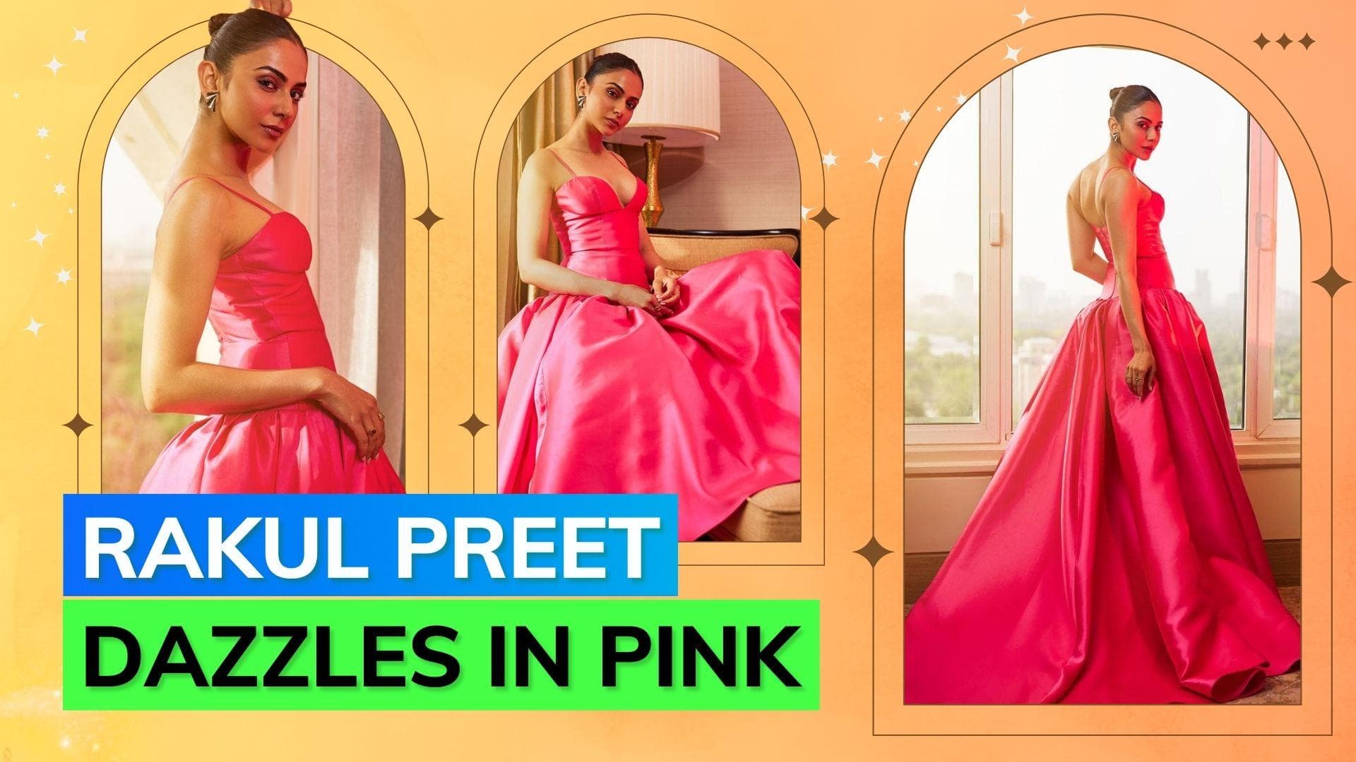 Rakul Preet Singh drops pictures in blush pink gown asking 'how much pink is too much pink'