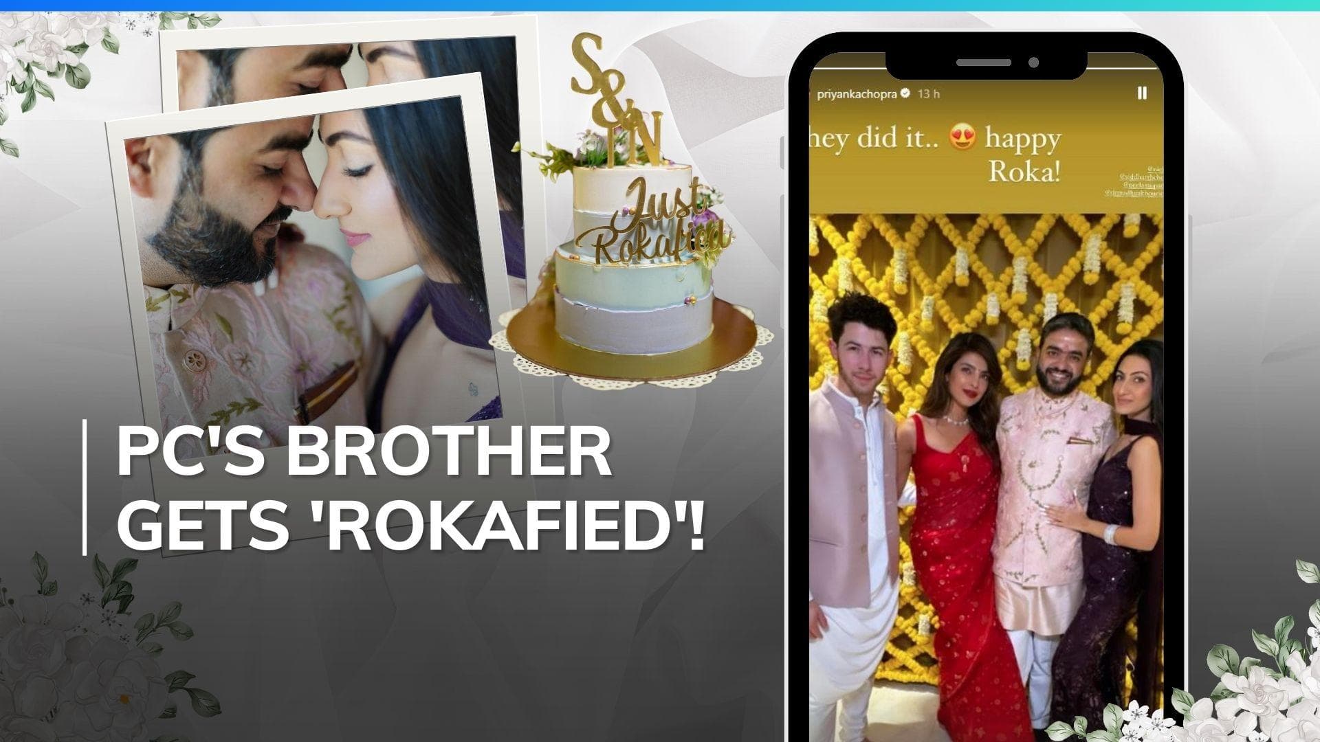 Priyanka Chopra-Nick Jonas dazzle in ethnic outfits at Siddharth Chopra's engagement ceremony | Watch 