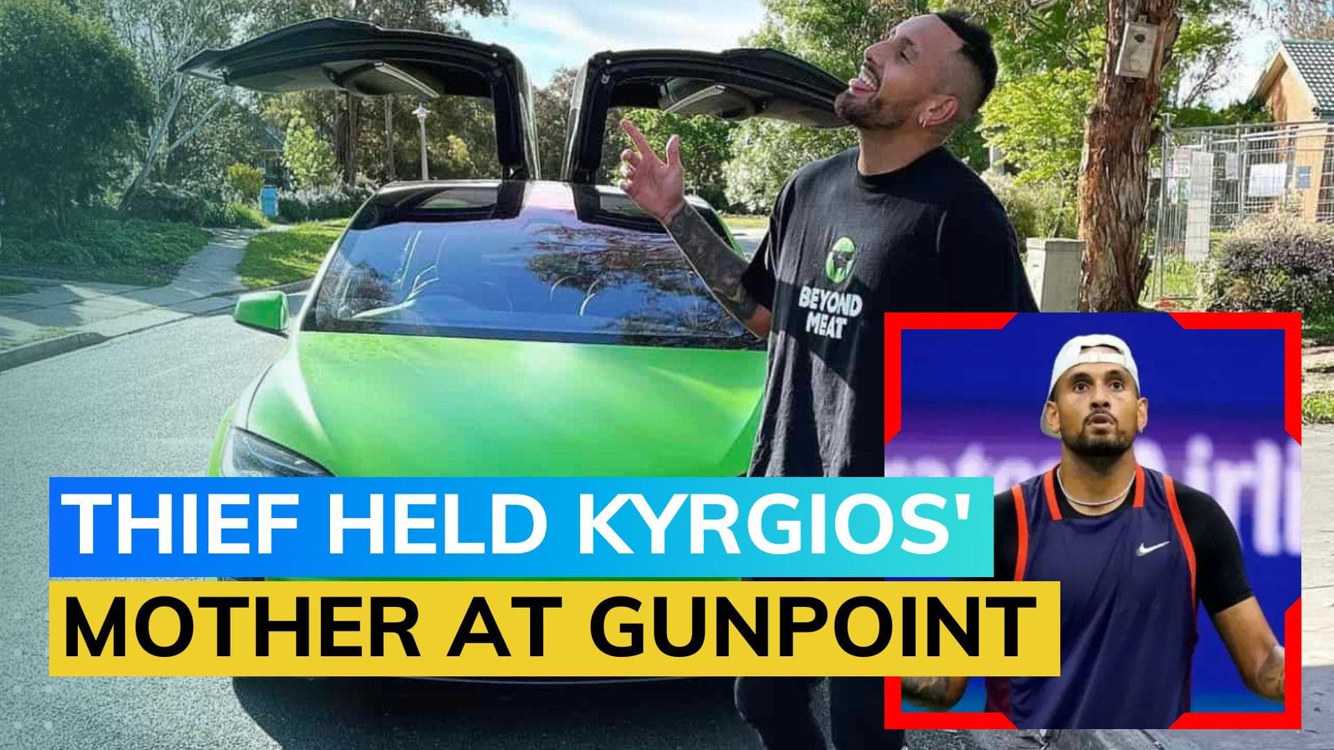 Tennis star Nick Kyrgios helps police catch thief who stole his Tesla