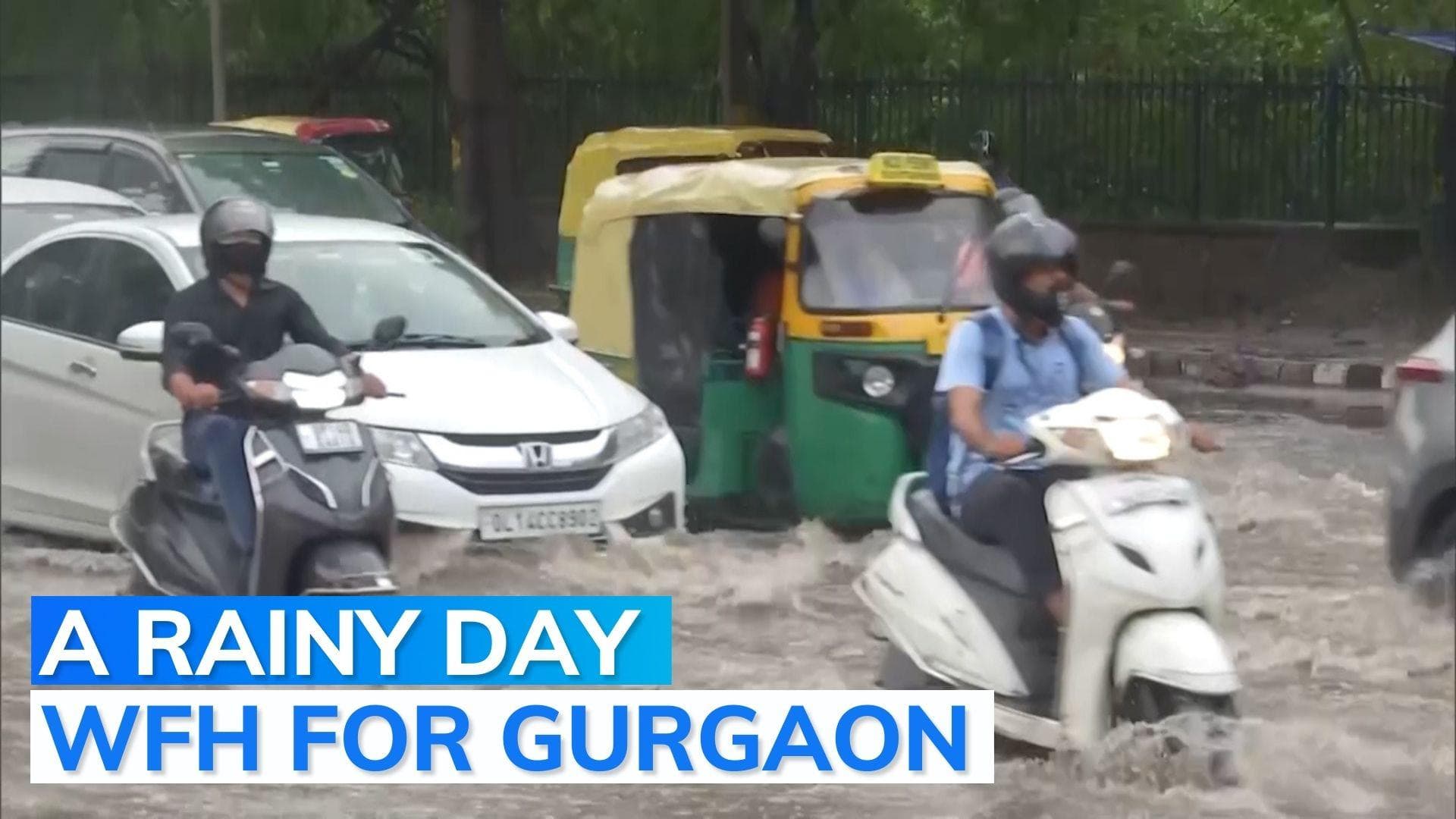 Gurgaon to issue work-from-home advisory as rains overwhelm civic infrastructure