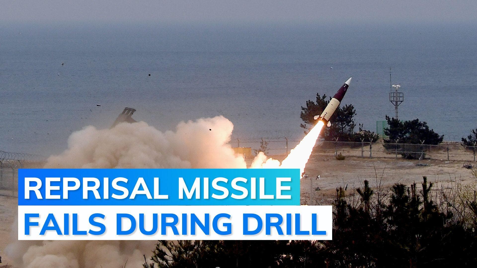 South Korea's ballistic missile blows up after North Korean missile success