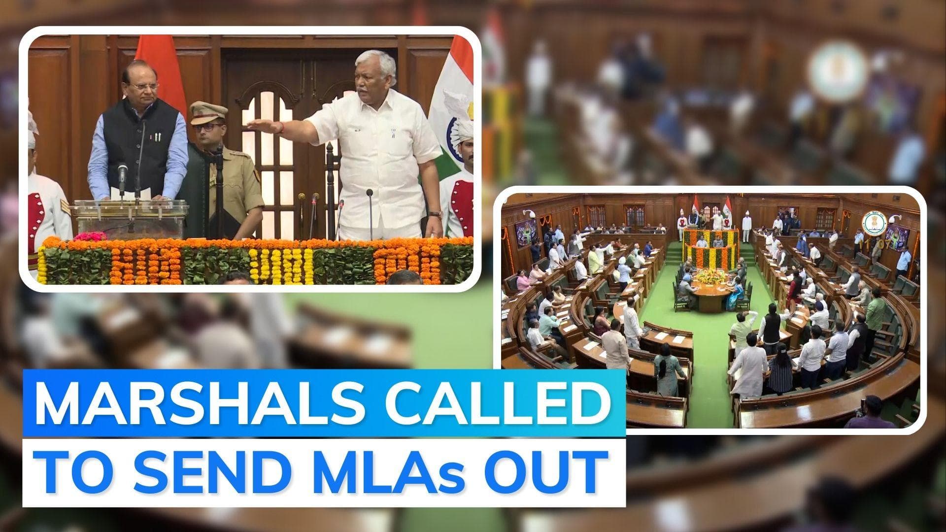 Delhi: 3 BJP MLAs sent out of Assembly amid din. Watch what happened