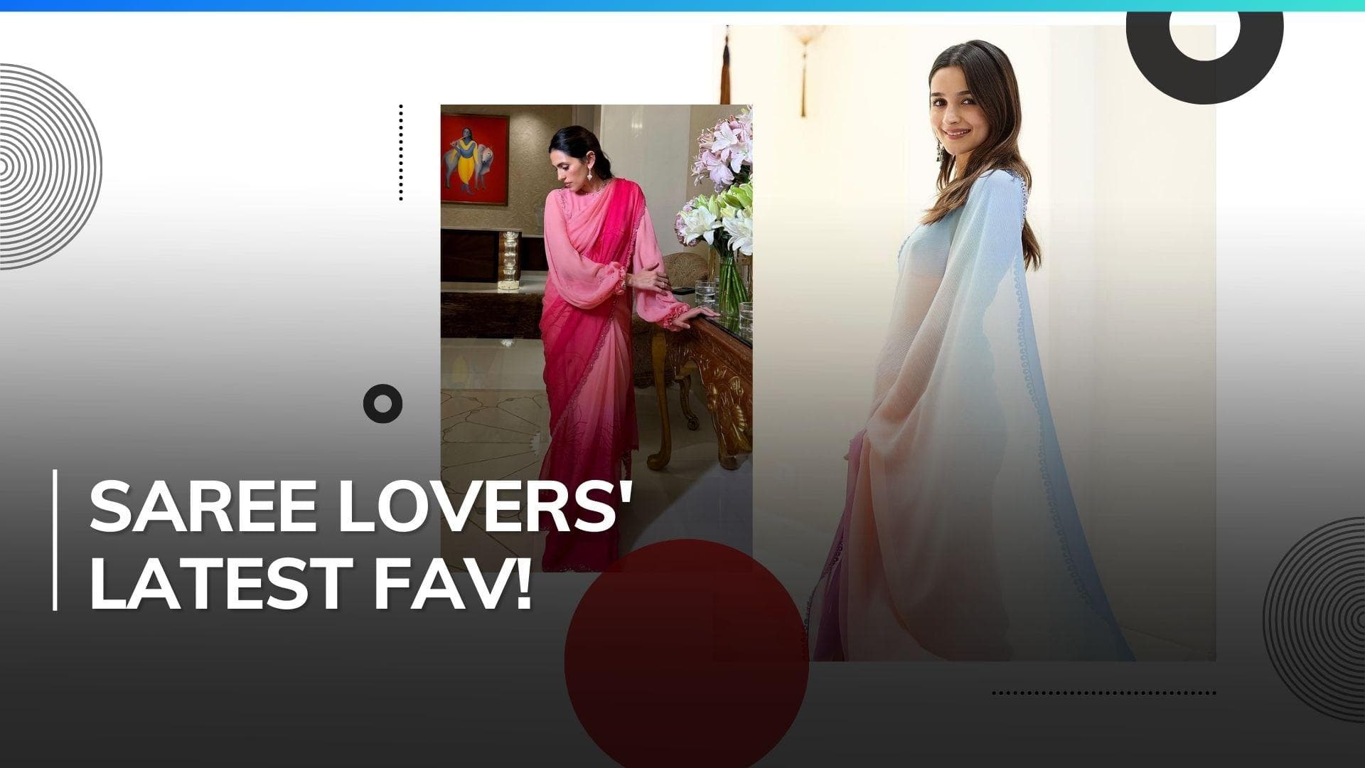 Ombré chiffon is ready to rule the saree world, know all about this chic textile