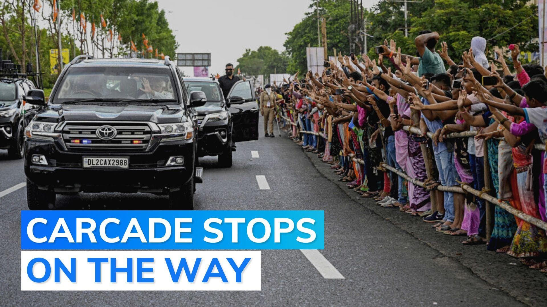 Watch: PM Modi's convoy stops to give way to ambulance