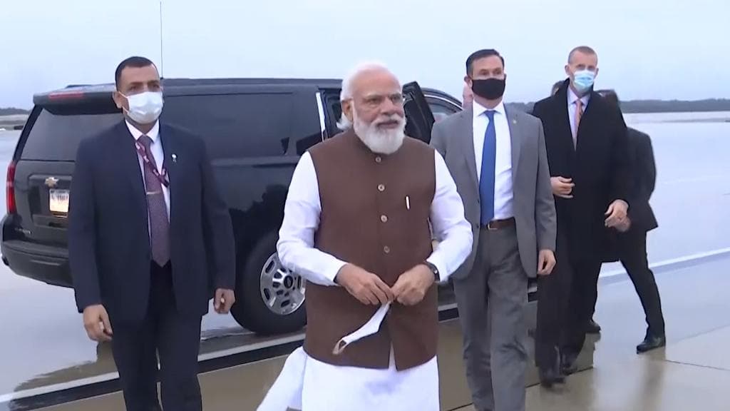 PM modi's US trip: ওয়াশিংটন পৌঁছলেন মোদী, আজই সাক্ষাৎ কমলা হ্যারিসের সঙ্গে