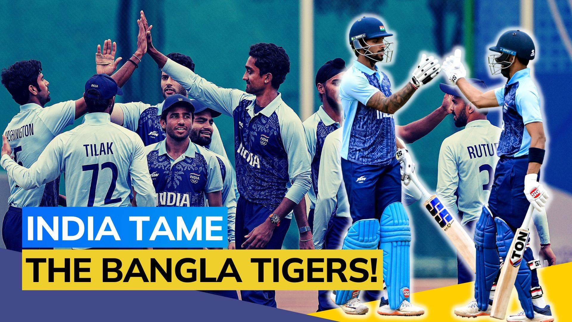 Asian Games 2023: Tilak Varma smashes fiery 55 as Team India steamroll Bangladesh to storm into men's cricket final