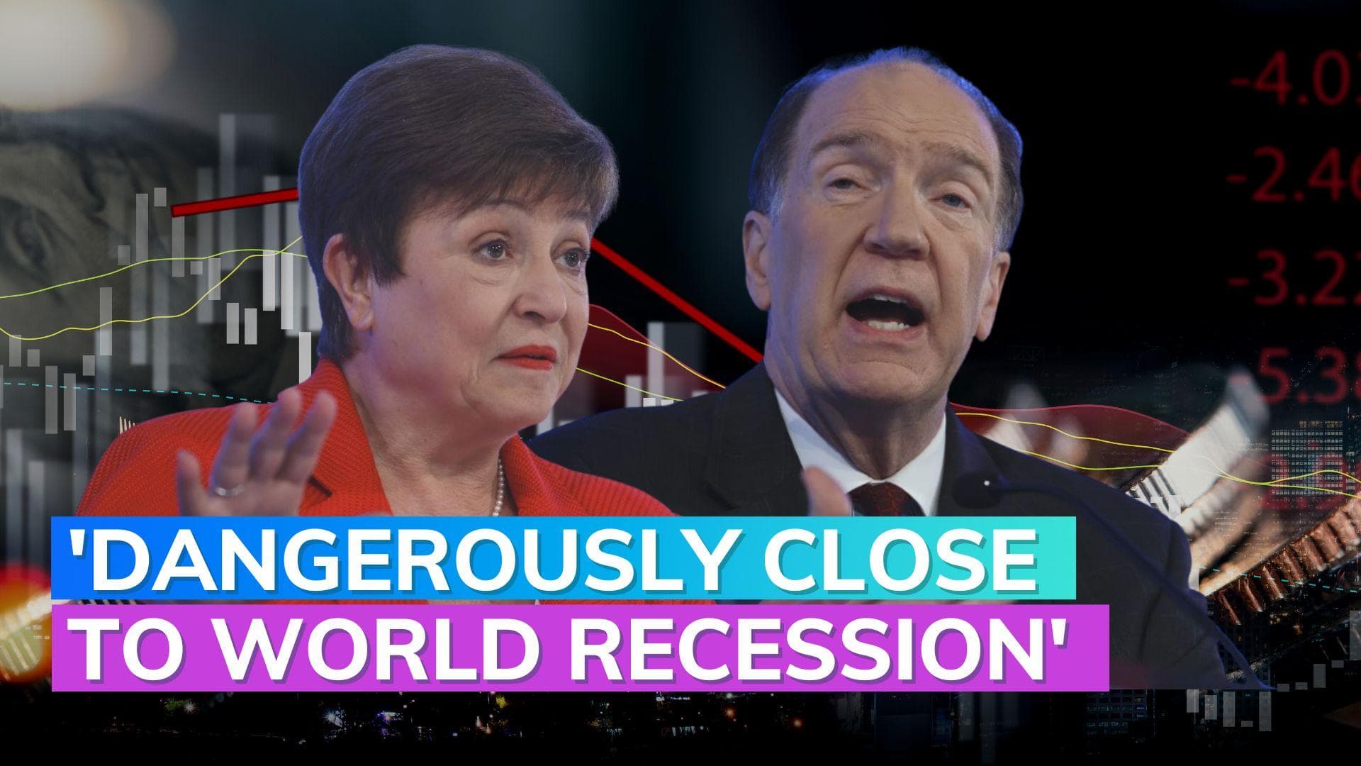 World Bank chief lists challenges, IMF says recession won't stop till...