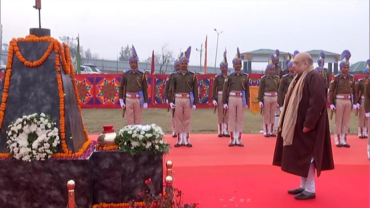 Amit Shah spends night at CRPF camp in Pulwama, pays tribute to jawans killed in 2019 attack 
