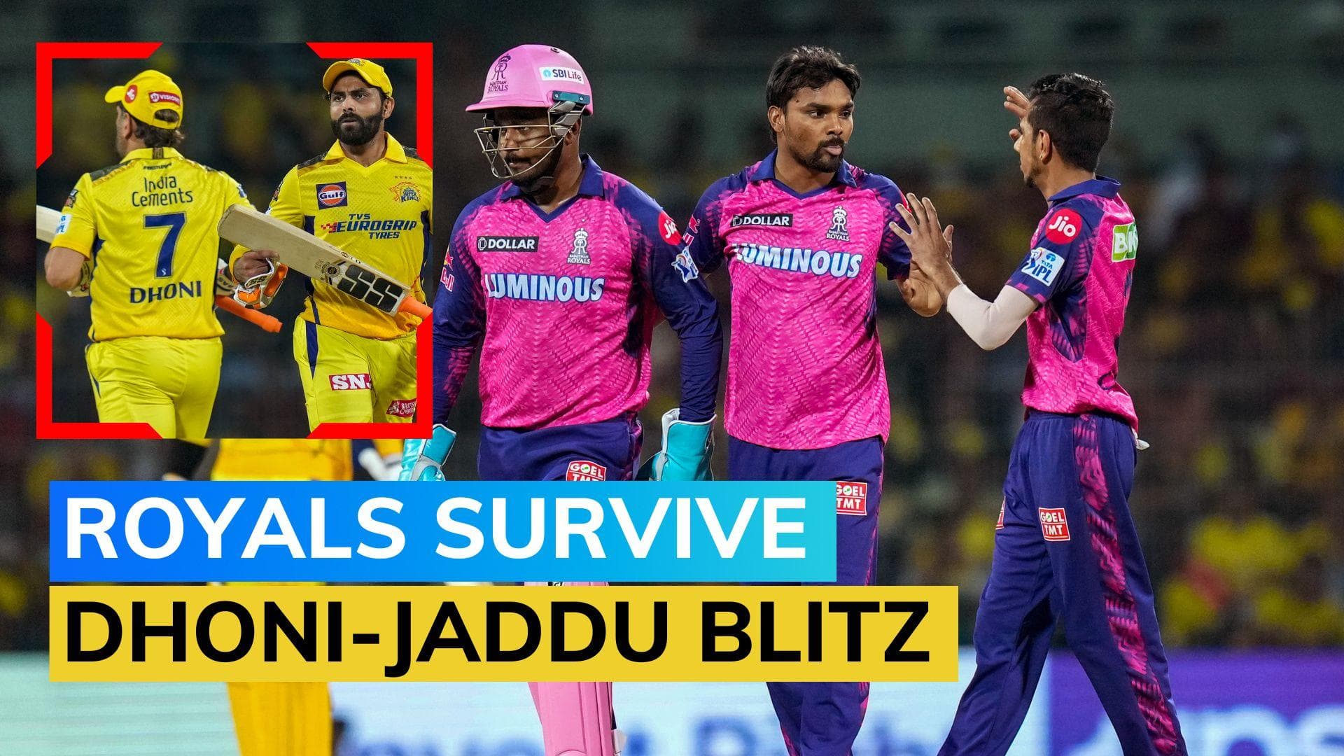 IPL 2023: CSK vs RR - MS Dhoni nearly takes Chennai home but Rajasthan hold nerves in 3-run victory