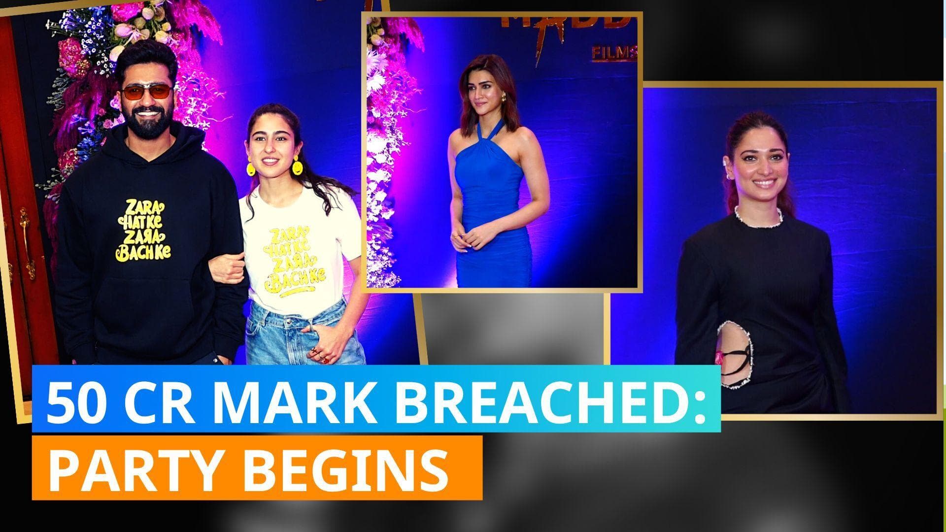 ‘Zara Hatke Zara Bachke’ success bash: Vicky Kaushal, Sara Ali Khan, Kriti Sanon and others attend