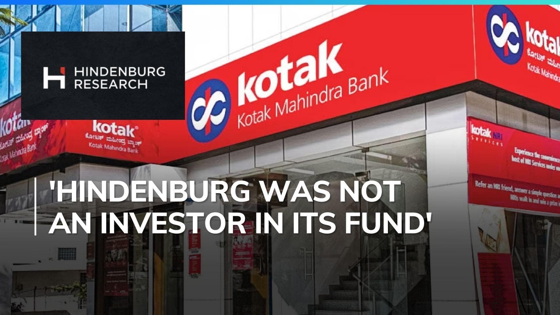 Kotak Mahindra denies Hindenburg's allegations, Shares ended by 2.49% lower