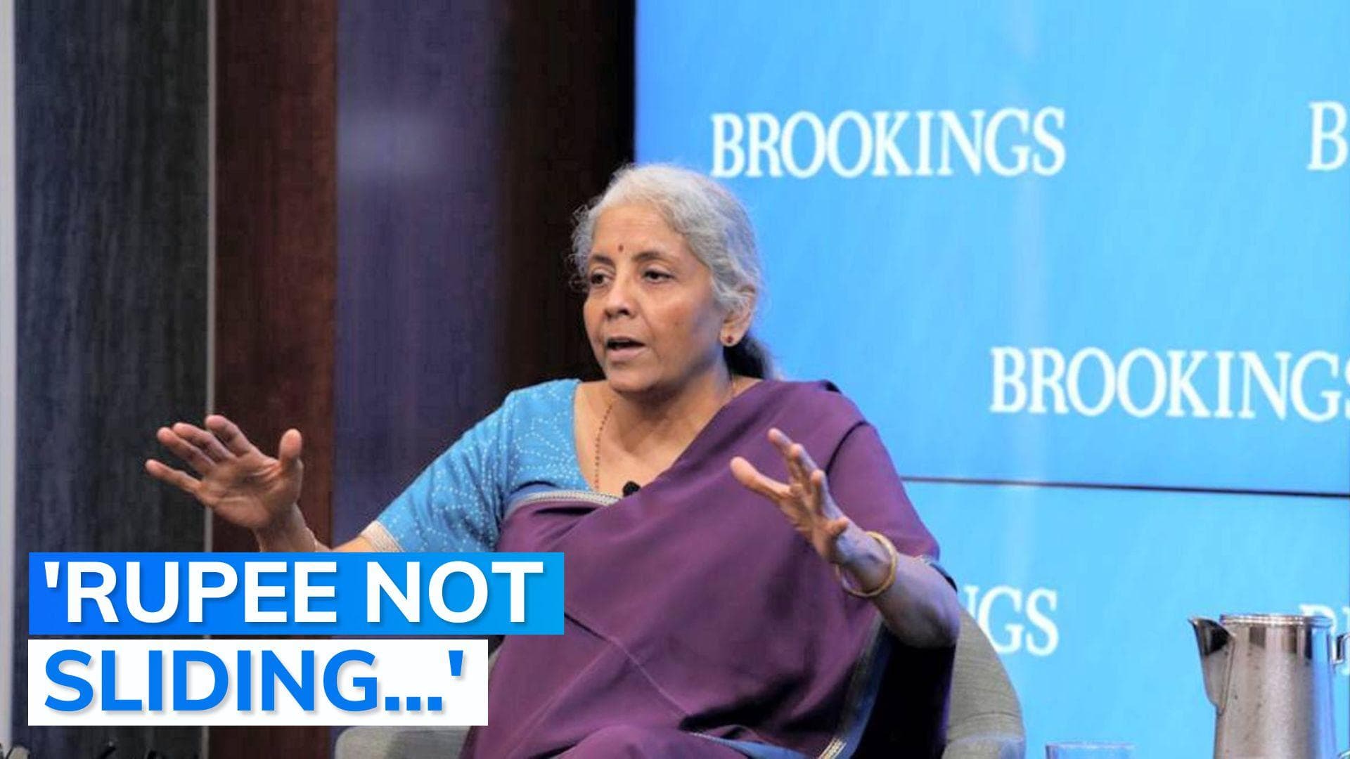 As rupee plunges, Finance minister Nirmala Sitharaman explains the cause