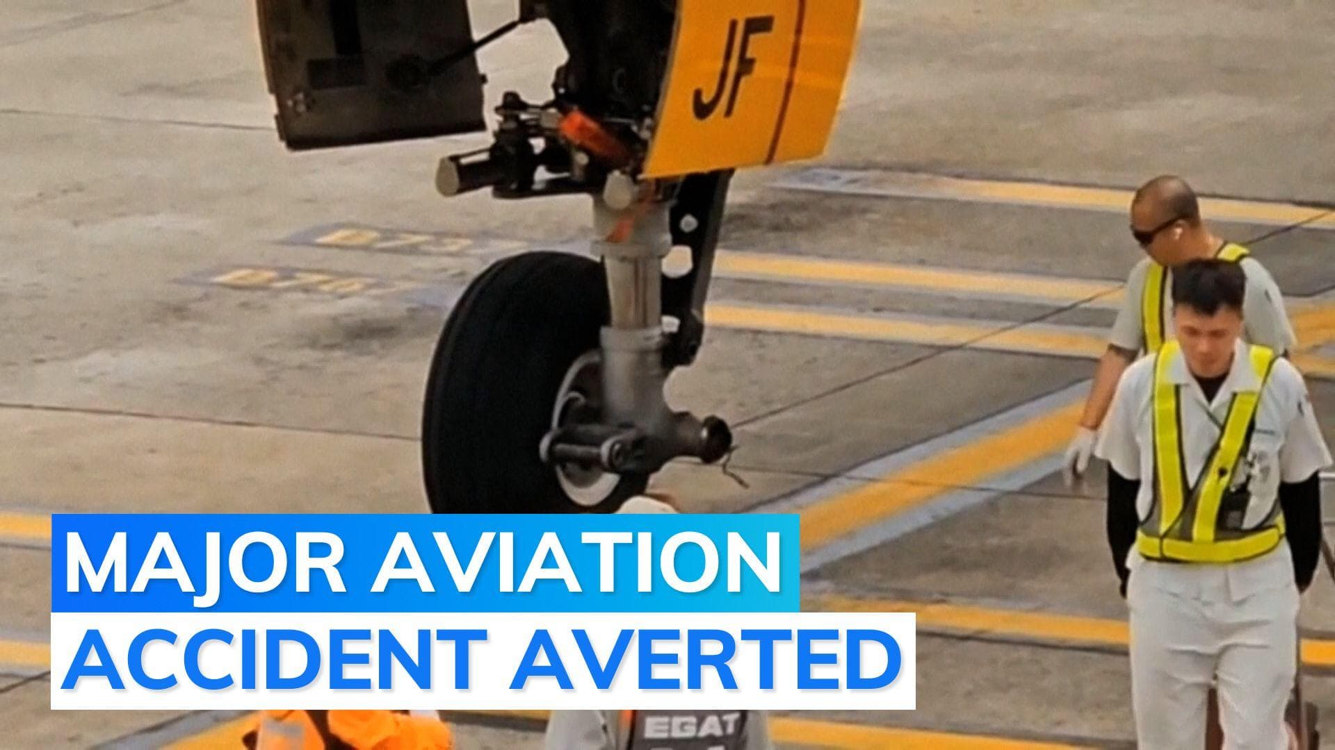 Watch: plane lands in Taiwan with missing wheel, all passengers safe