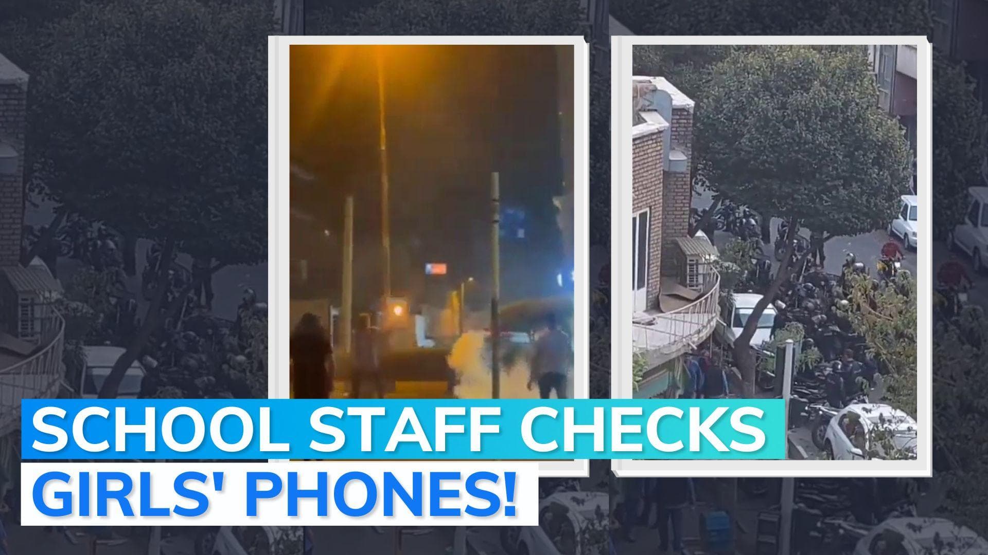 Video: Iran security forces fire tear gas at girl's school in latest clashes