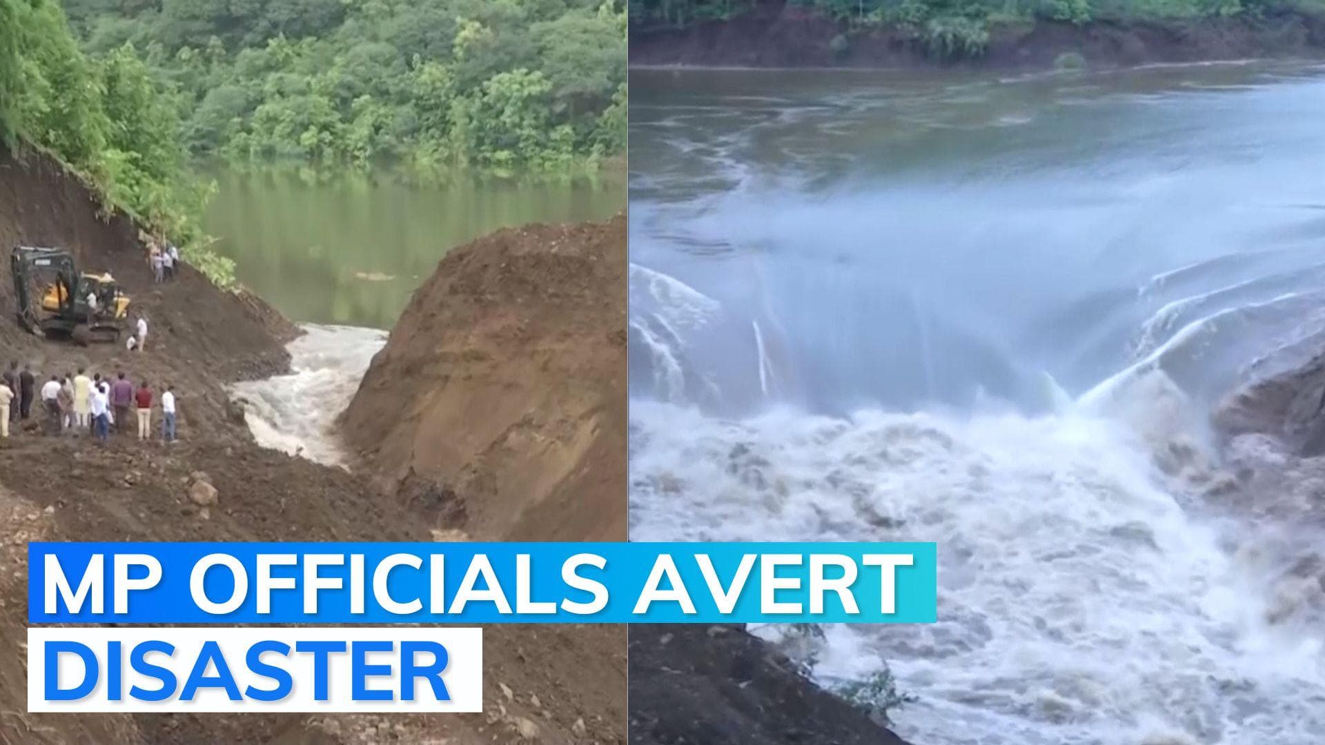 Breach in MP dam: water drained over flood risk; CM hails efforts amid Opposition's 'scam probe' call