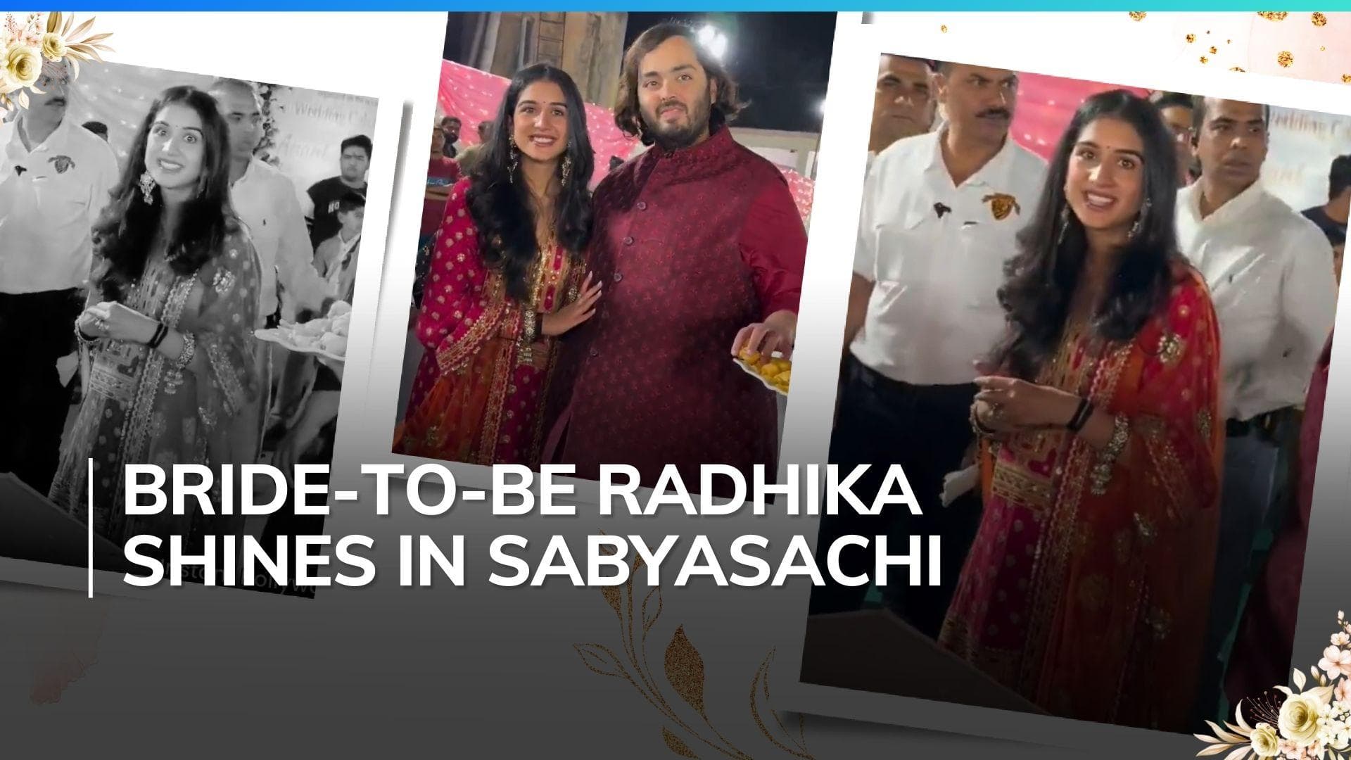 Radhika Merchant dazzles in Sabyasachi ensemble for 'Anna Seva' ahead of their pre-wedding festivities