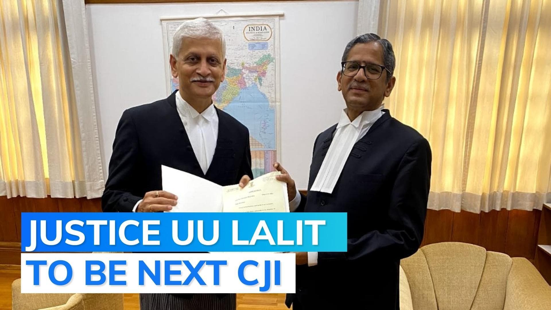 Chief Justice of India NV Ramana recommends Justice UU Lalit as successor