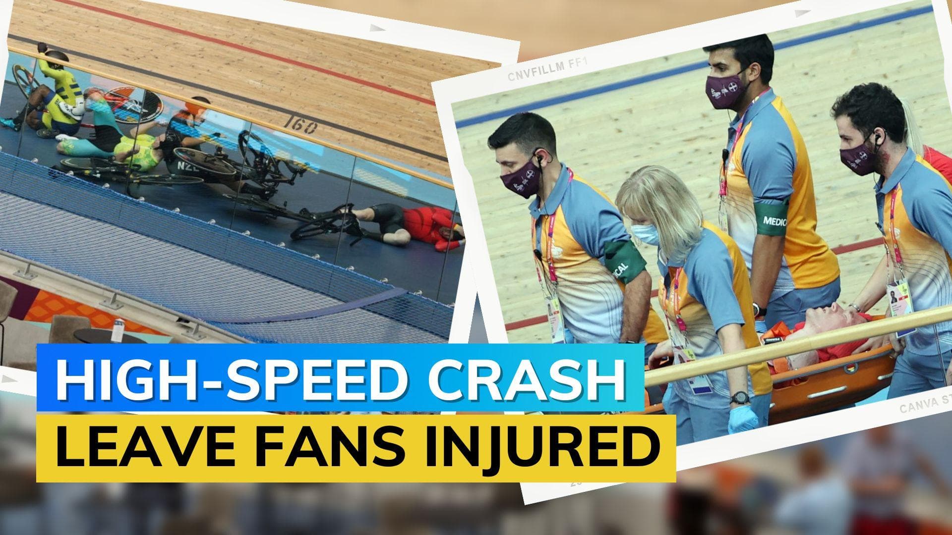 CWG 2022: scary crash leaves a cyclist hospitalised and spectators injured