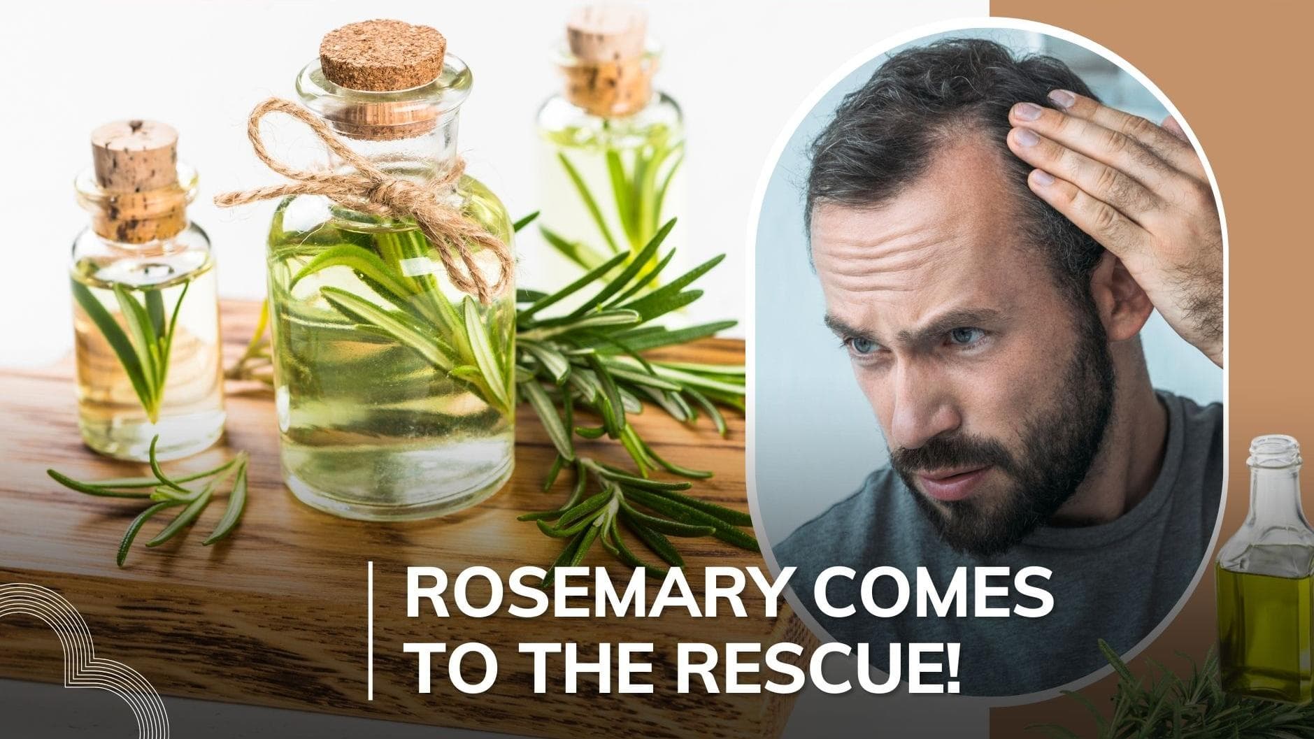 Hair loss in men: Rosemary oil can be helpful in re-growing hair; apply this way for best results