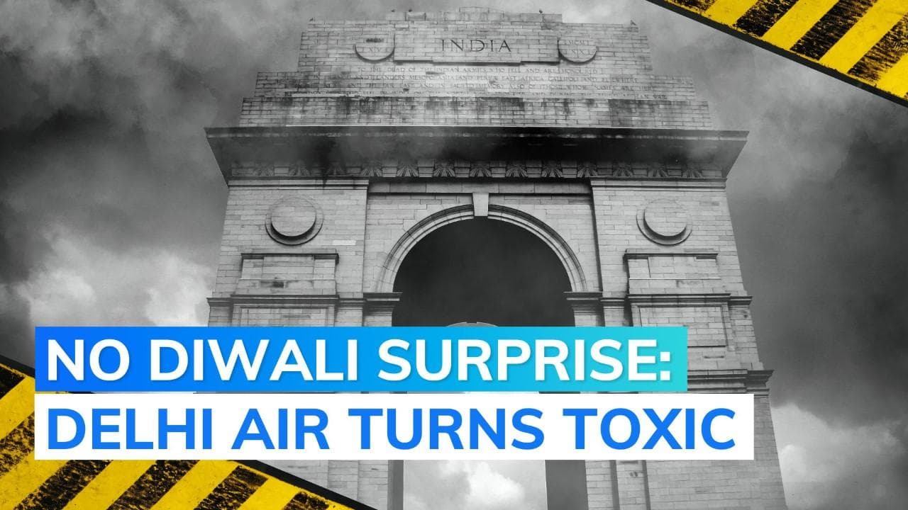 Diwali morning: Delhi's air quality turns very poor