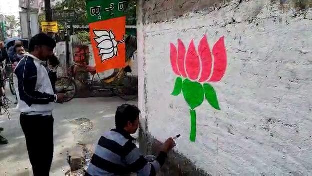 BJP: প্রার্থীর নাম ঘোষণার আগেই শিলিগুড়িতে পুরভোটের প্রচারে বিজেপি