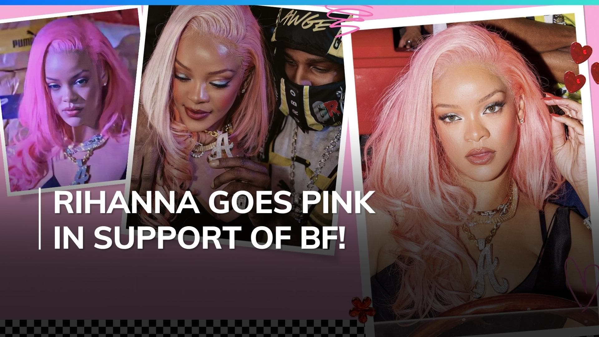Music icon Rihanna turns heads with her new bubblegum pink tresses ahead of Met Gala 2024