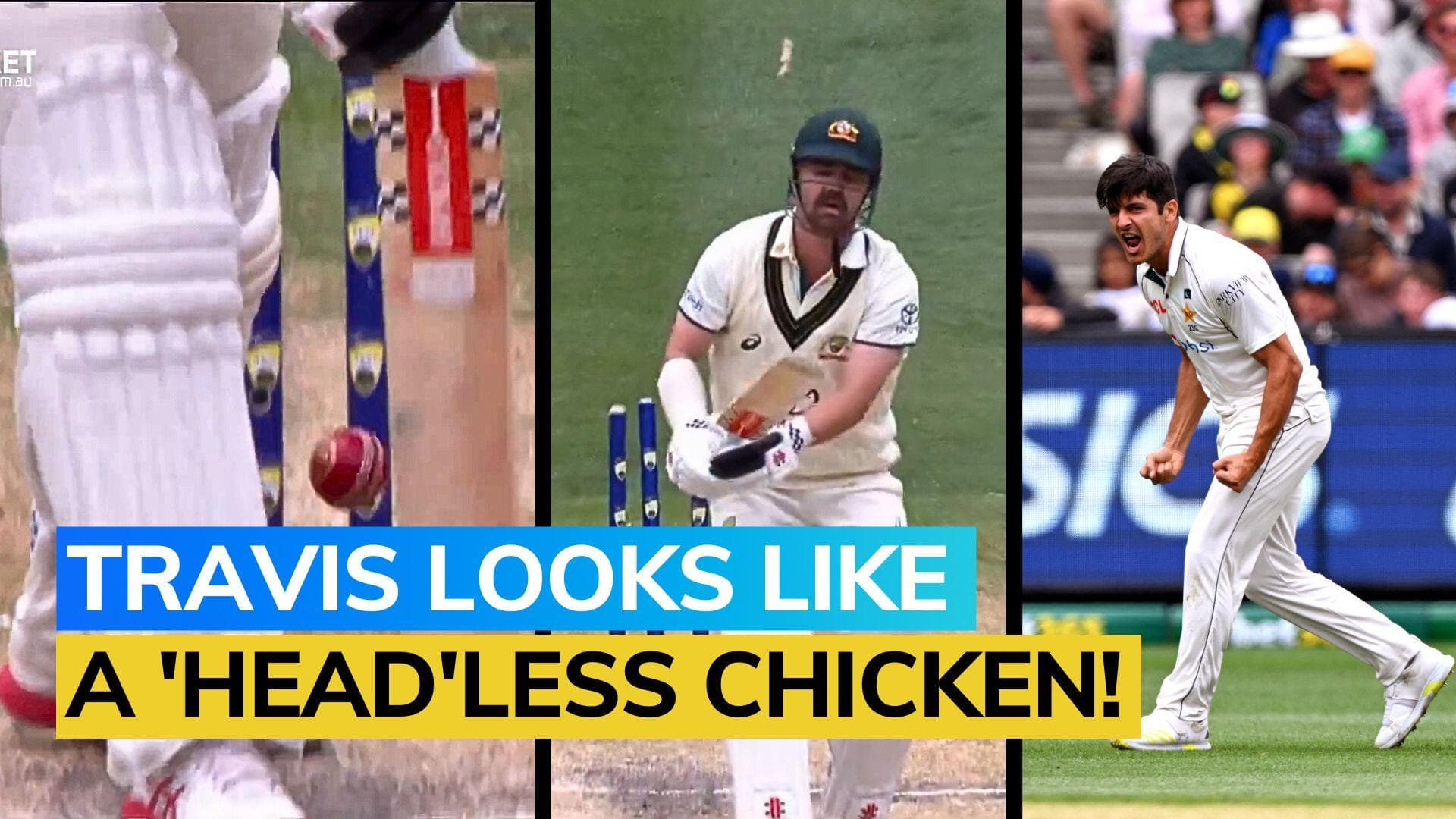 Watch! Mir Hamza cleans up Travis Head with an absolute Jaffa at MCG | AUS vs PAK 2nd Test