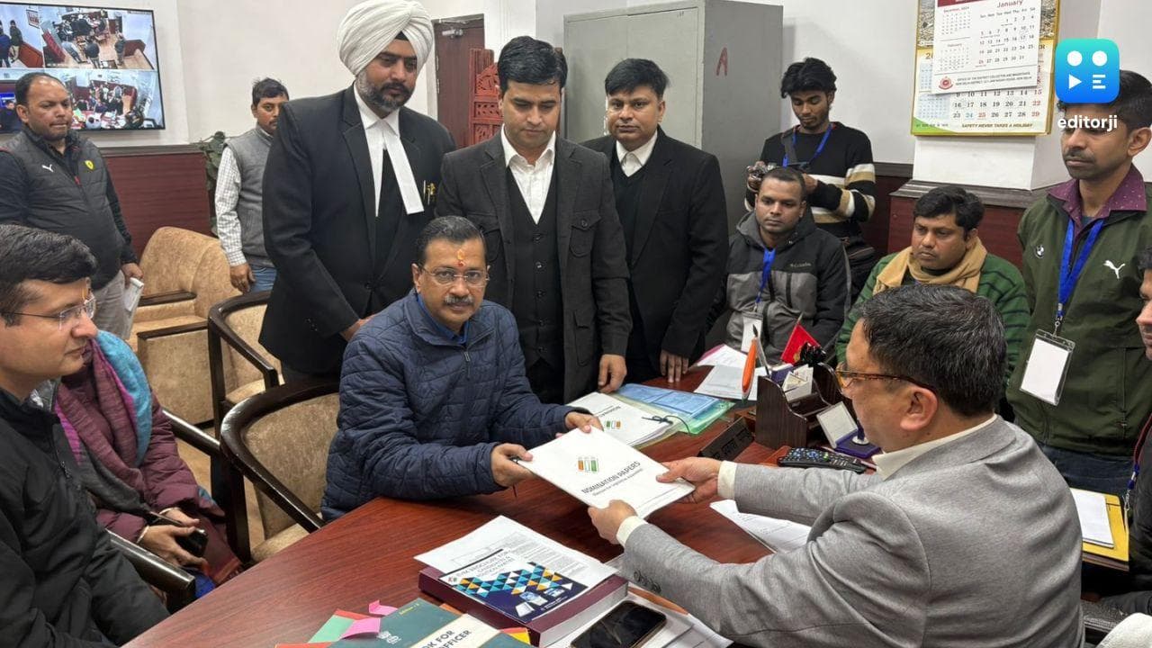 Delhi Elections: Arvind Kejriwal files nomination from New Delhi seat