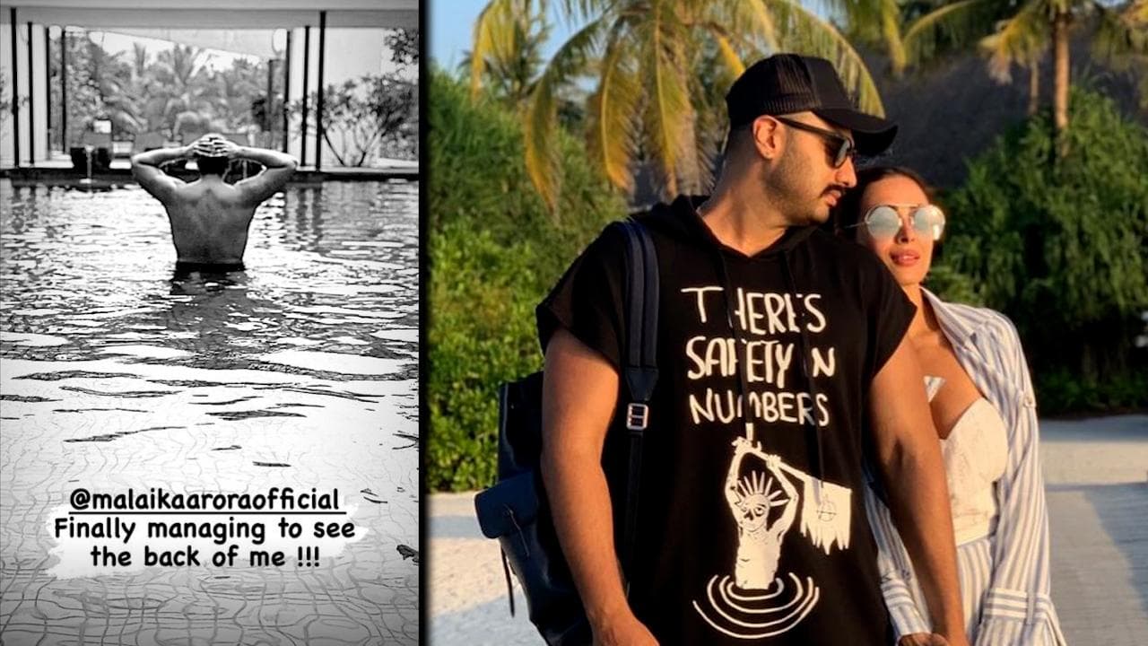 The reason why Arjun Kapoor tagged Malaika Arora on his shirtless photo in the pool