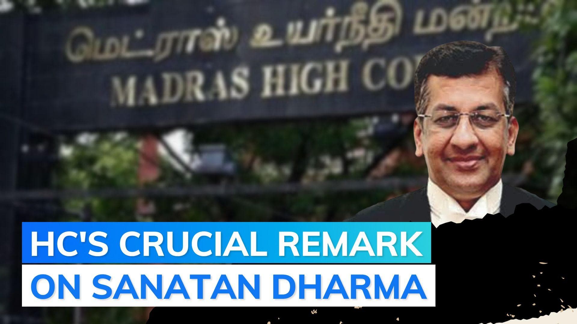 Madras HC on Sanatan Dharma row: 'free speech cannot be hate speech'