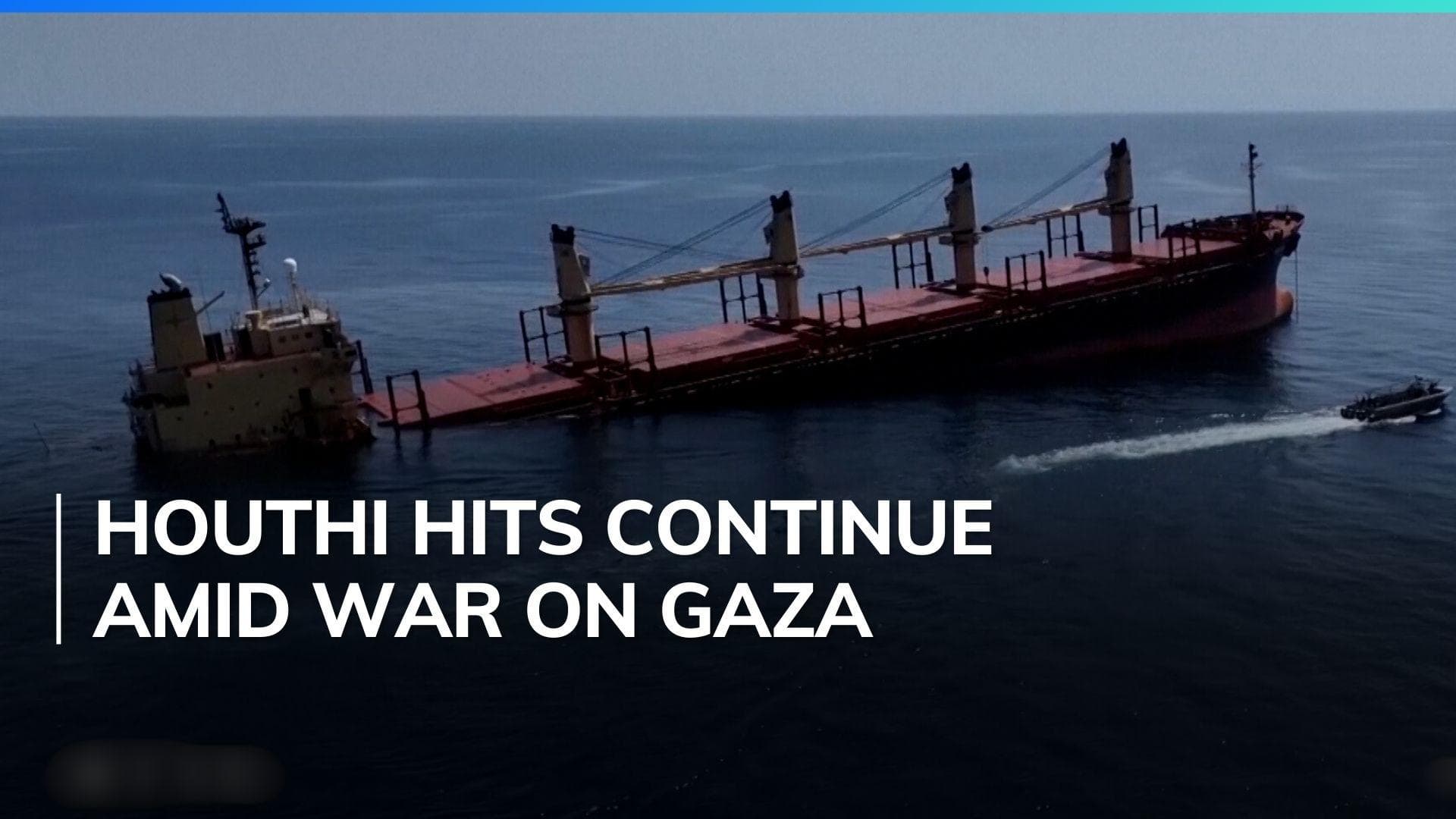 Days after hit by Houthis, ship sinks in Red Sea; first vessel lost in conflict