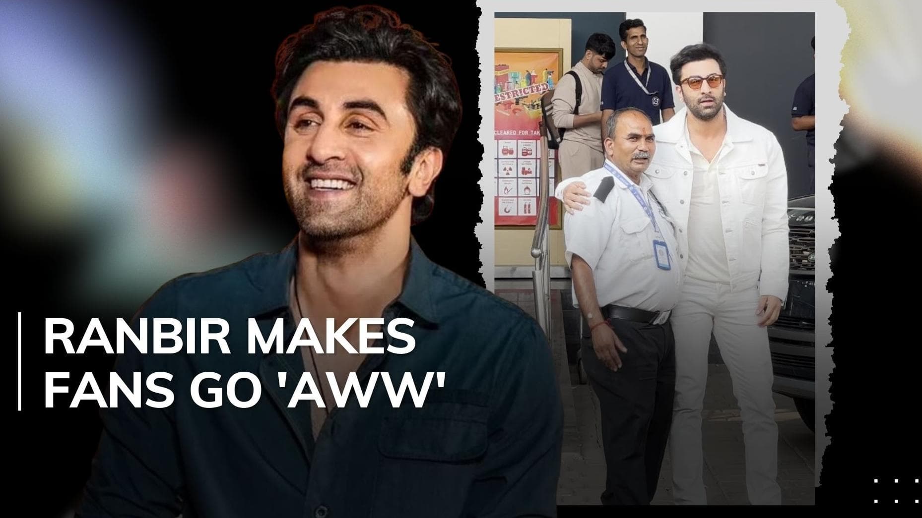 Ranbir Kapoor calls over security guard for a photo session, actor's sweet gesture wins hearts  