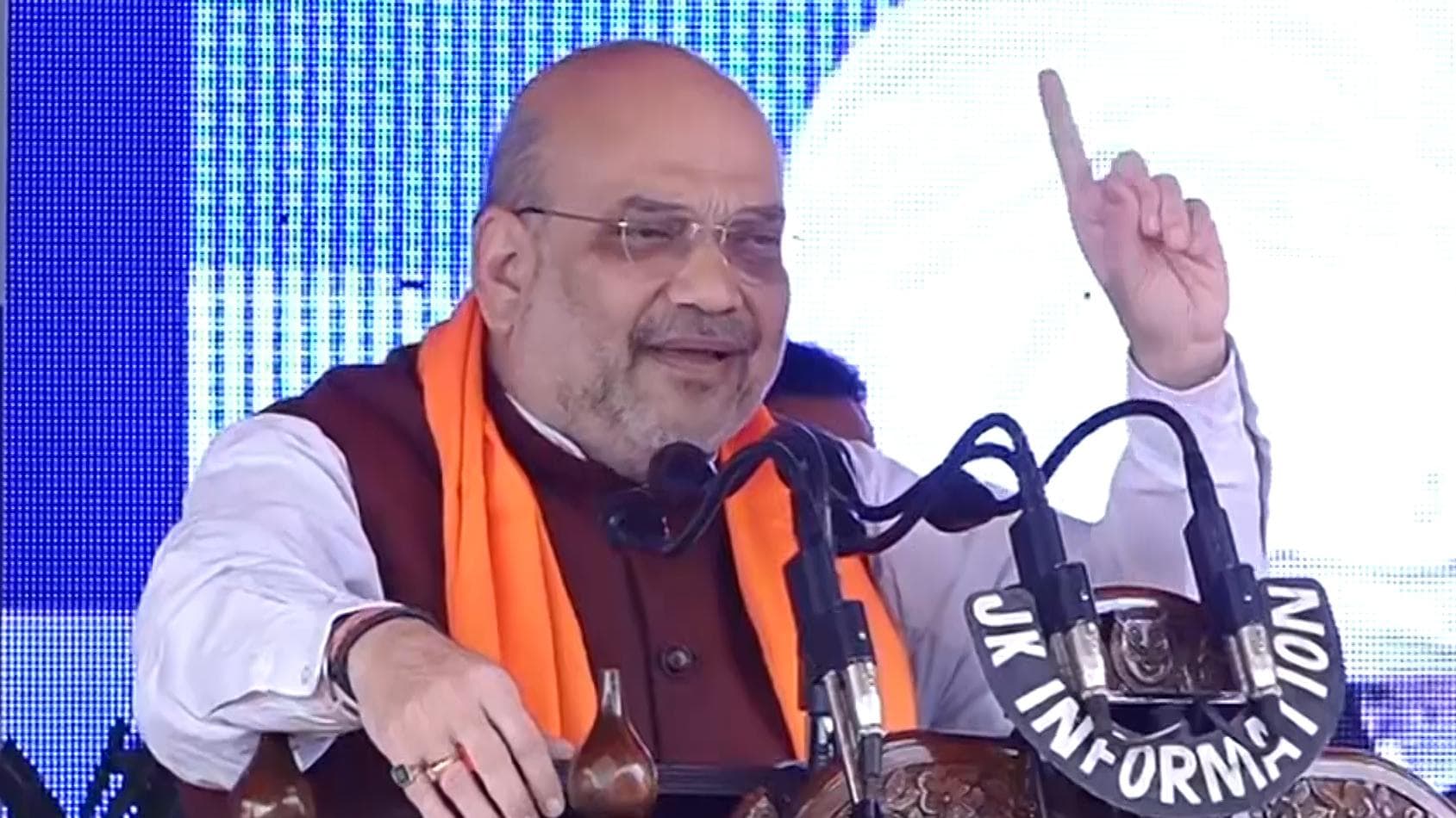 Amit Shah in Jammu, highlights BJP's Dogra connection