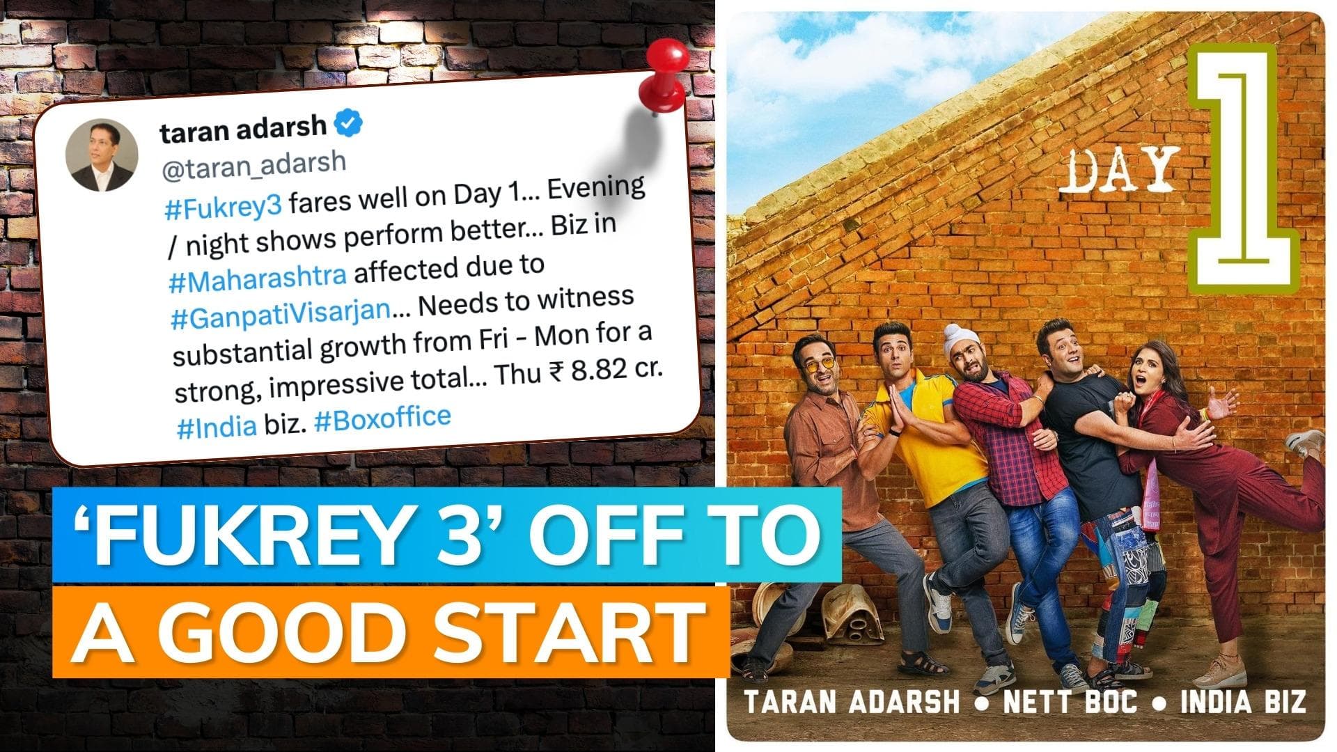 ‘Fukrey 3’ box office Day 1: Pulkit Samrat, Richa Chadha starrer opens well; mints ₹ 8.82 crore