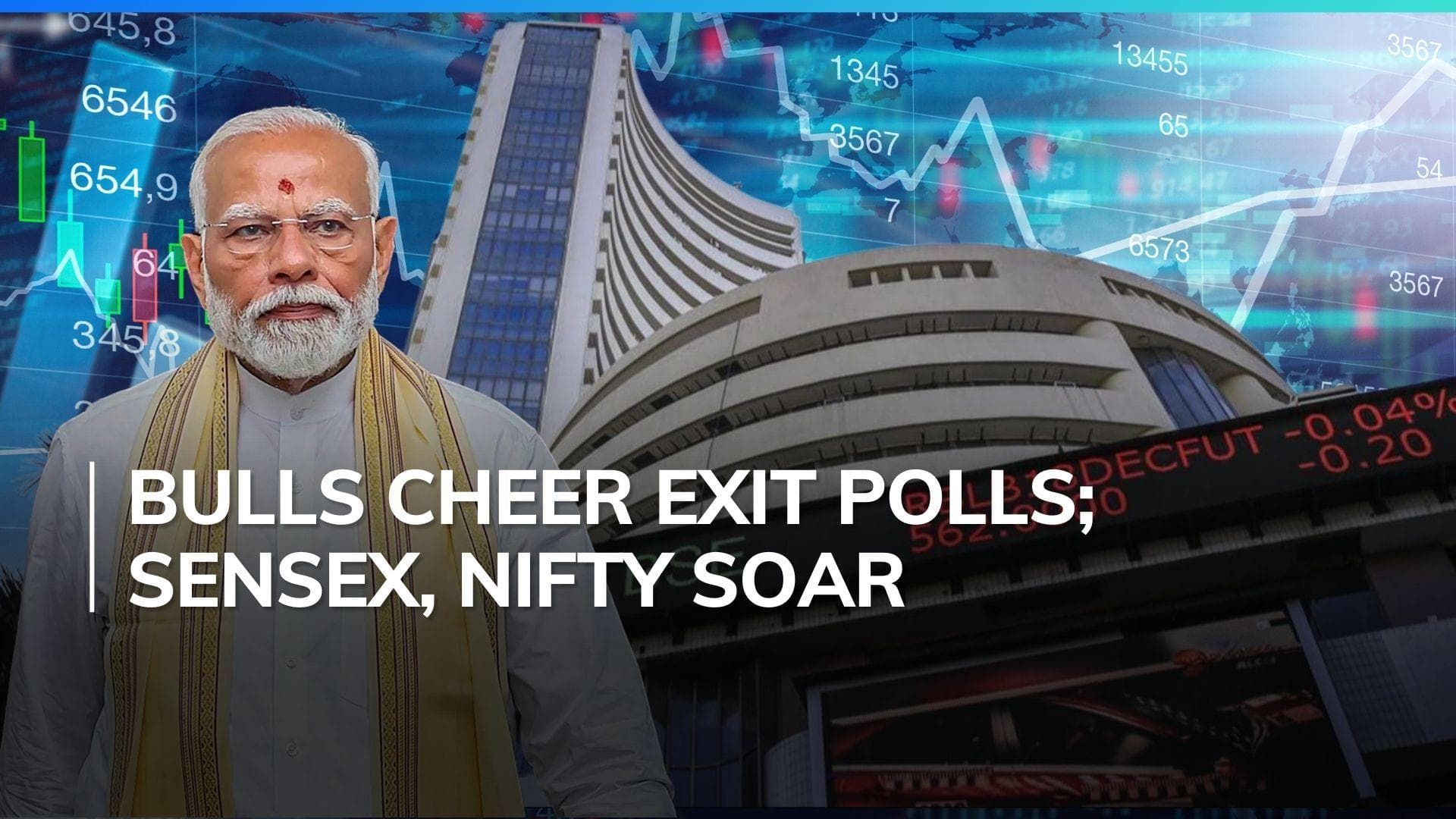 Indian stock market cheers exit poll predictions of BJP victory; Sensex, Nifty at record highs