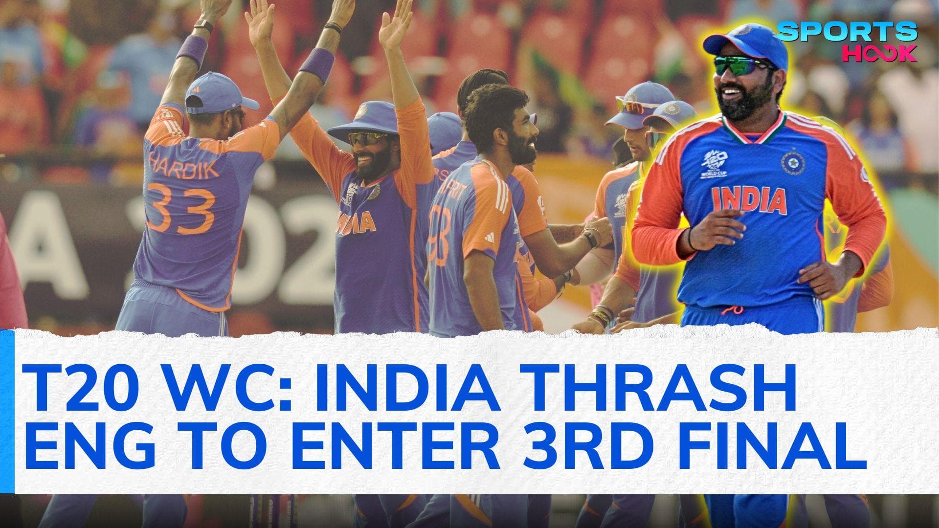 T20 World Cup 2024: India thrash reigning champions England in semi-final; to face South Africa in final