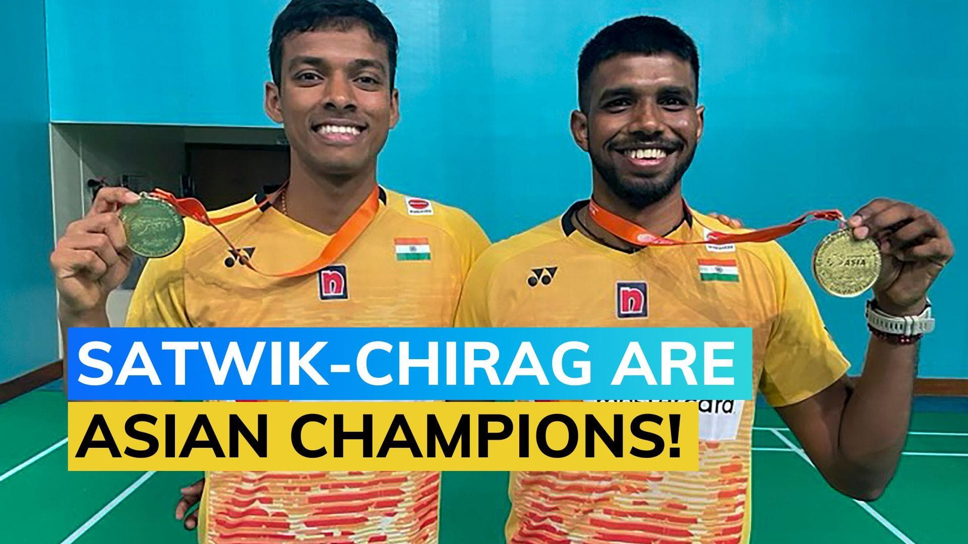 Satwik-Chirag break 58 year old drought, become Asian doubles champion