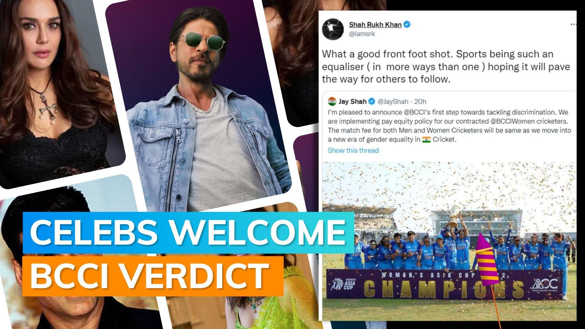 Equal match fee to female & male cricketers: SRK, Anushka Sharma & others applaud BCCI’s decision