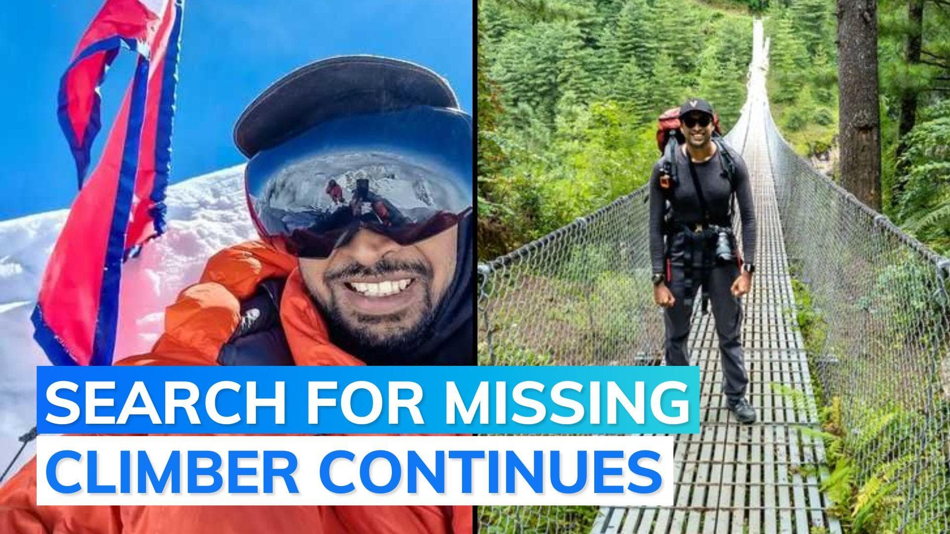 Search intensifies around Mount Everest Summit for missing Indian climber