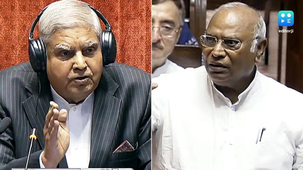 Kharge Slams VP Dhankhar as 'Biggest Government Spokesperson', Blames Him for Rajya Sabha Disruptions