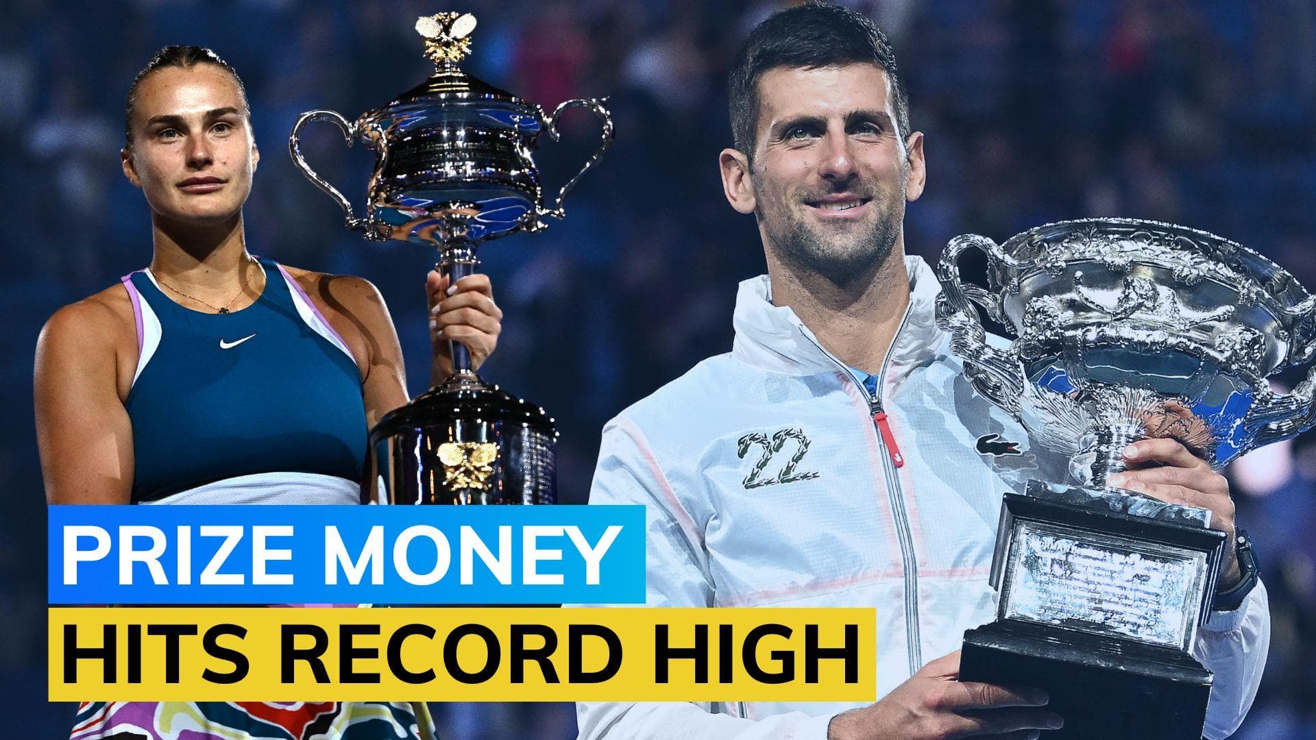 Australian Open tennis tournament increases prize money by 13% for a total pool of $58.4 million